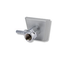 Anodized aluminum OHMEDA rail clamp bracket | flow-meter™