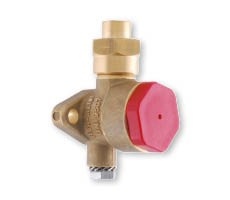 Base per presa gas medicali compressi e vuoto con filetto UNI 9507, completa di dado e bocchello per tubo in rame a saldare. | flow-meter™