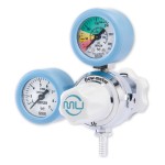 MU Pressure regulator with side flow gauge