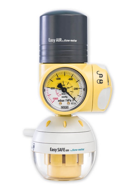 EasyAIR® 1000 with EasySAFE® PLUS safety jar (optional) | flow-meter™